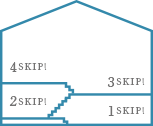 スキップフロア構造の図解